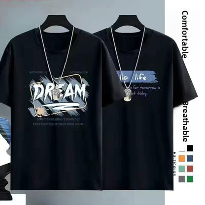 Mens Ice Silk Short Sleeve T-Shirt