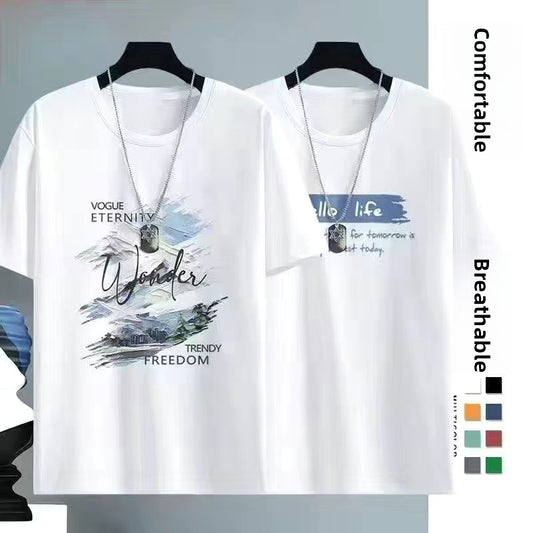 Mens Ice Silk Short Sleeve T-Shirt