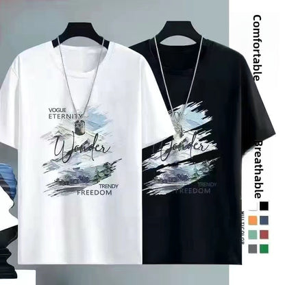 Mens Ice Silk Short Sleeve T-Shirt