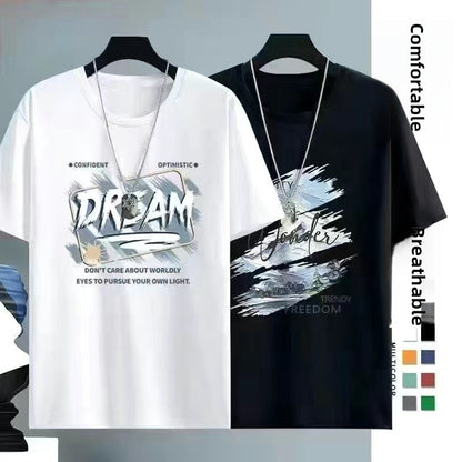 Mens Ice Silk Short Sleeve T-Shirt