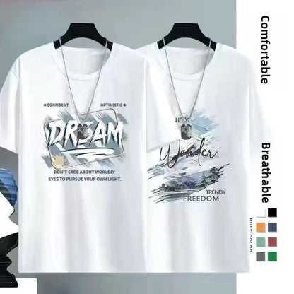 Mens Ice Silk Short Sleeve T-Shirt