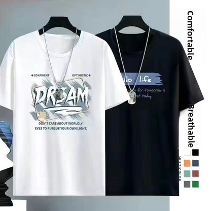 Mens Ice Silk Short Sleeve T-Shirt